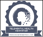 Telemental Health Certified Badge by Person Centered Tech